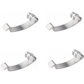 16598ET00A Air Filter Box Housing Clips 4 Pcs Silver Durable Metal Air Cleaner Box Clips Compatible with Nissan Sentra 2007-2012 2.0L 2.5L with Nissan NV200 2013-2020 2.0L Replace 16598-ET00A