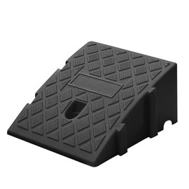 Plastic Curb Ramp 13cm Height Threshold Driveway Anti Slip Slope Ramp for Car Motorcycle (Black)