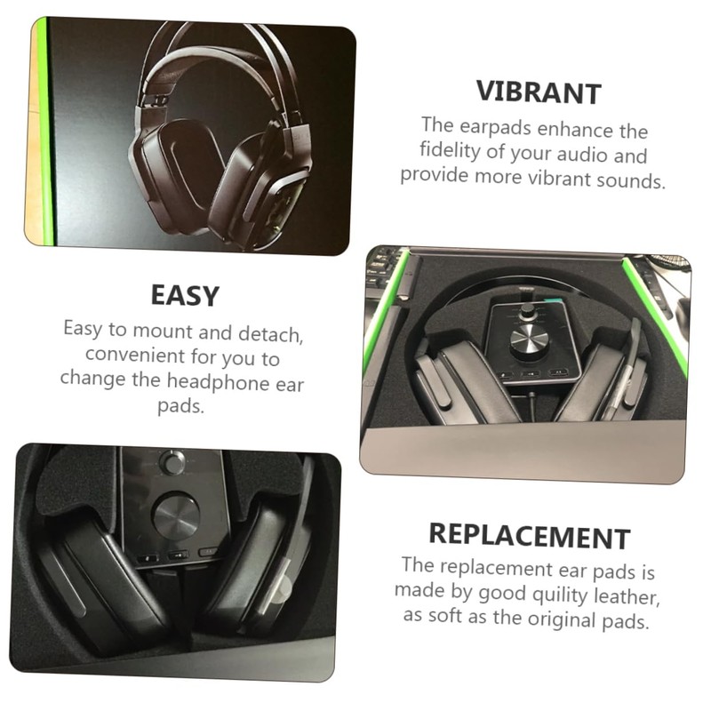 TEHAUX 6pcs Ear Pads Replacement for Gaming Headset Soft Cushion