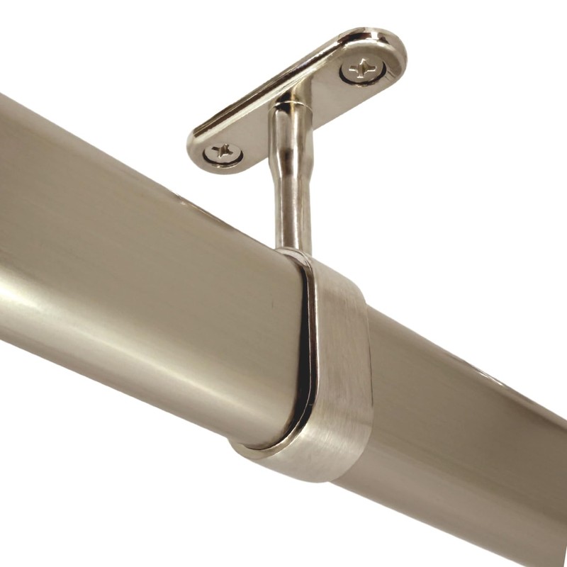 Satin Nickel Mid Hanger for Oval Closet Rod (15mm x