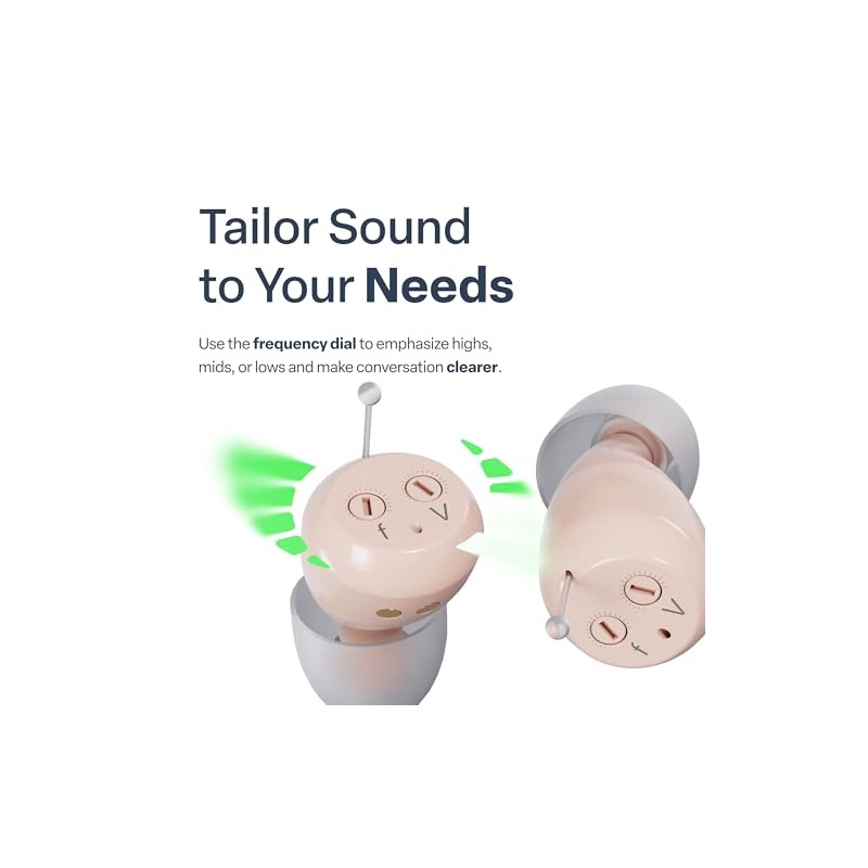 Audien Atom One OTC Hearing Aids - Wireless, Rechargeable, and