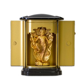 Buddha Statue Ouri Shama Myoo with Kitchen (Gold Plated/24K Gold) Buddhist: Shuun Makita Original Model _ (God of the Toilet) Bathroom Protection Honzon of the Bathroom, Takaoka Copperware (Usuma