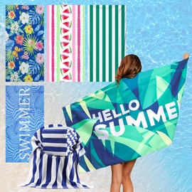Large beach towel sea water play towel towel pool beach microfiber bath, beach towel K type [CE583] / 대형 비치타올 바다 물놀이 수건 타월 수영장 해변 극세사 바스, 비치타올 K타입[CE583]