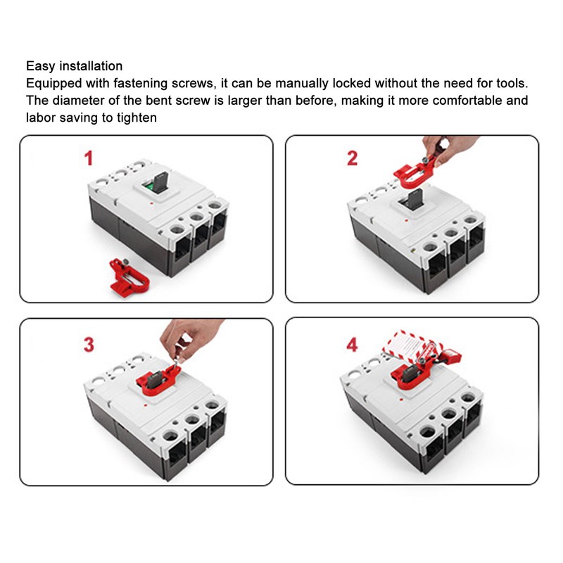 Circuit Breaker Lockout Device Nylon PA Steel Prevent Misoperation Large