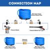 TOOLCY Super Flexible Pressure Washer Hose 50ft, 3400 PSI Kink
