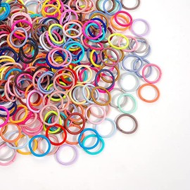 360 lazos para el cabello para bebés y niños, 36 lazos elásticos multicolores, 2 cm de diámetro, sin arrugas, elásticos para el cabello de los dedos, pequeños soportes para cola de caballo para niños y niñas