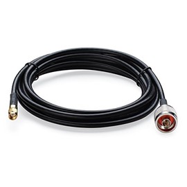 MPD Digital I LMR®400 Coaxial Cable IN Male to RP-SMA Male Connectors I Low Loss RF Coax I Jumper, CB, Ham Radio, Transmitters, Antenna I 50 FT