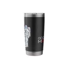 Occupy Mars Astronaut t shirt Kids, Boys, Men Stainless Steel Insulated Tumbler