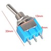 10pcs Audio Fan ON/OFF Toggle Switch Rocker Toggle Switch Blue