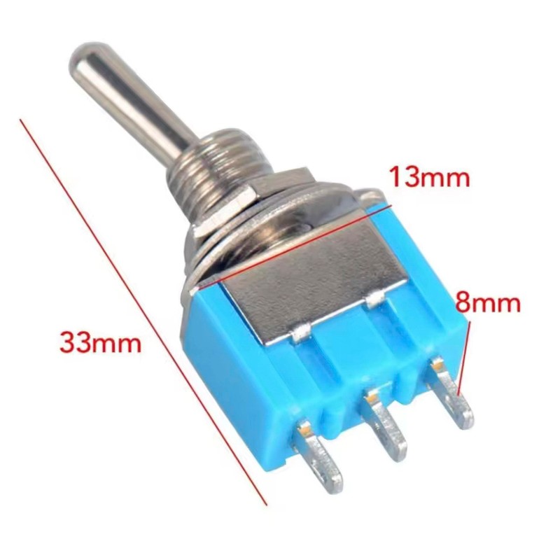 10pcs Audio Fan ON/OFF Toggle Switch Rocker Toggle Switch Blue