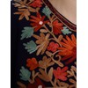 Zamour Indian Kashmiri Women's Poncho/Overcoat Hand Embroidery Paisley Work with