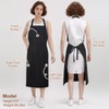 XLSXEXCL Pottery Split Leg Apron, Split Apron with Adjustable Straps,