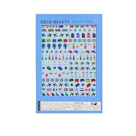 Deco Beauty Jetsetter Nail Stickers - Lightweight & Easy-to-Apply Nail Art with Trendy Designs - Durable & Long-Lasting Nail Stickers for Women, Ideal for DIY Manicures & Salon-Quality Nails