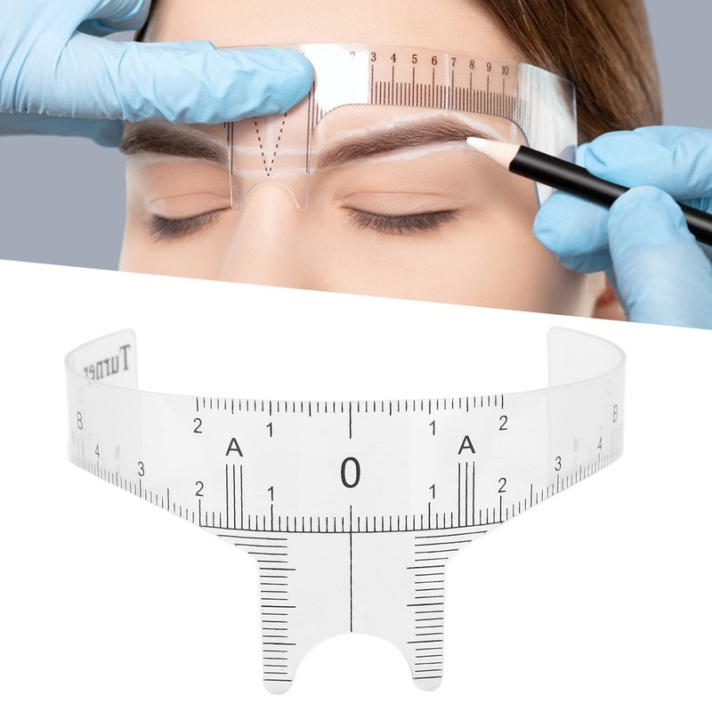 Professional Eyebrow Positioning Ruler, Brow Shape Design Ruler Measuring Tool,