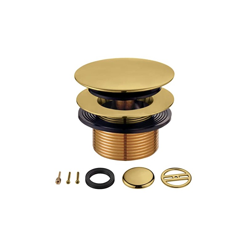 Kingston Brass KBU2007 Eugene Tip-Toe Tub Drain Conversion Kit, Brushed