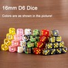 24 of Pack 16MM 6 Sided Dice Set,Pearl Pattern D6