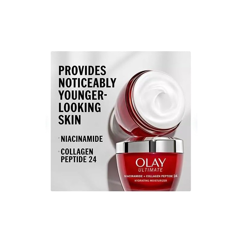 Olay- Crema hidratante Ultimate Niacinamide + Collagen Peptide 24 (1,7