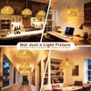 Hanging Lamps Rattan Pendant Light Hanging Lights 16.4ft Plug in