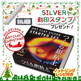 （プレゼント付き）アートクレイシルバースターターセット 【銀粘土 5g増量 リングモールド＆レシピ同梱特別セット】 純銀 99.9％ 相田化学工業