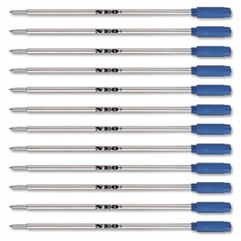 12 x Pen Refills, Medium 0.7mm Point by NEO+. They are Compatible with Cross Pen (12 x Blue Ink)