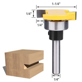 Wolfride Slot Cutter Router Bit 1/4 Inch Shank Slot Cutting Bit Slotting Cutter Router Bit