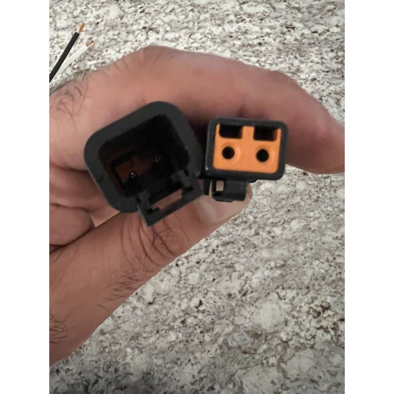 Deutsch 10 AWG Black Assembled Deutsch DTP 2 Pin waterproof