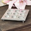 Antikas - Aluminium Tea Light Holder 9 Square Decoration