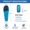 QEZER Down Sleeping Bag, Only 620 g, Ultralight Sleeping Bag,