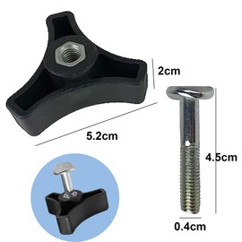 2Pcs Lawnmower Wing Nut Screw Bolt,Lawn Mower Handle Parts,Mower and Outdoor Power Tools Replacement Parts for Most Lawnmower Handle Parts Machine Power Equipment Part Garden Tools.