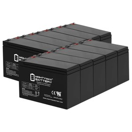 Mighty Max Battery 12V 8Ah SLA Battery for LiftMaster LA-400-D Dual Swing Gate - 10 Pack