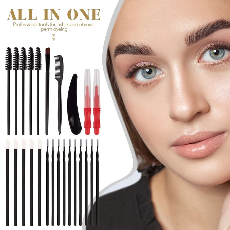 Libeauty Eyelash Lifting Tools, Eyelash Lifting Accessories, Brow Laminating Brushes,