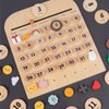Children Wooden Calendar Perpetual Wall Calendar Early Educational Toy Gift