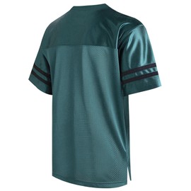 Pullonsy Hunter Green Football Jerseys for Men Women Replica Workout Shirts Sport Athletic Shirt Party Streetwear Clothing Black Stripe-Hunter Green Jersey,Men Size 2X-Large
