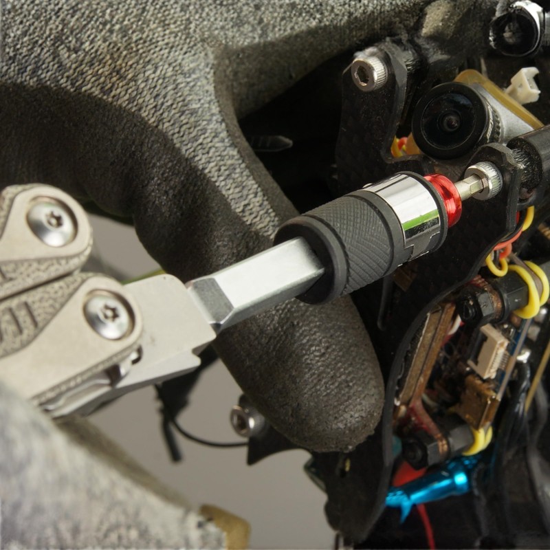 711L Flat End 1/4" Hex to Square Socket 2 in