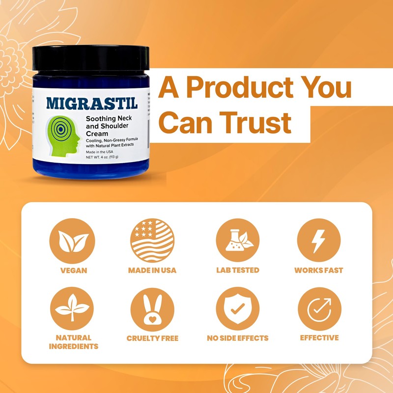 Basic Vigor Migrastil Neck & Shoulder Cream. Cooling Comfort for