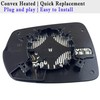 2015 Edge Driver Side Heated Mirror Glass Compatible with 2015