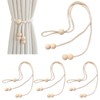 Tingliyi 4 Pcs Curtain Tiebacks, curtains tie back rope, Adjustable