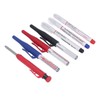 Carpenter Pencil Marker Set Multifunctional 6 Long Nib Deep Hole