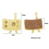 ECSiNG 2 Pairs Bicycle Disc Brake Pads Compatible with Sram