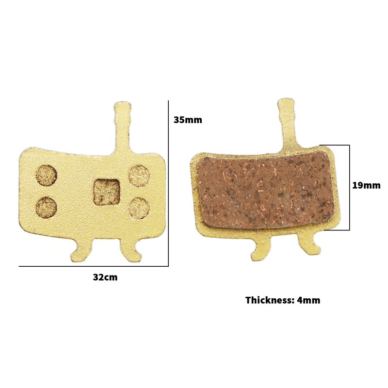 ECSiNG 2 Pairs Bicycle Disc Brake Pads Compatible with Sram