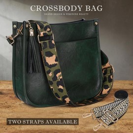 4053 Women's Elegant Crossbody Bag For Women Leather Hobo Handbag Wallet Set With 2count Adjustable Guitar Leopard Strap hkclufbag crossbody purses 2025:_coffee