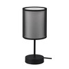 Trio Leuchten Burton 511400132 Table Lamp Metal Black Matt Fabric
