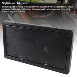 Soporte para Matrícula de Coche, Protector de Cubierta con Tapa de Hierro, Marcos de Matrícula con Controlador de Potencia para Estándar de EE. UU., S