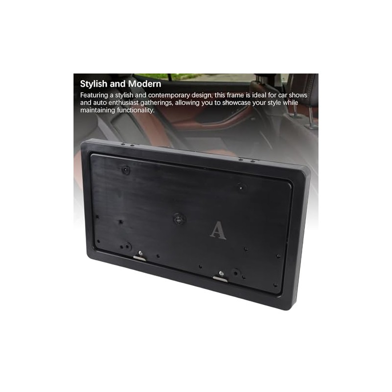 Soporte para Matrícula de Coche, Protector de Cubierta con Tapa