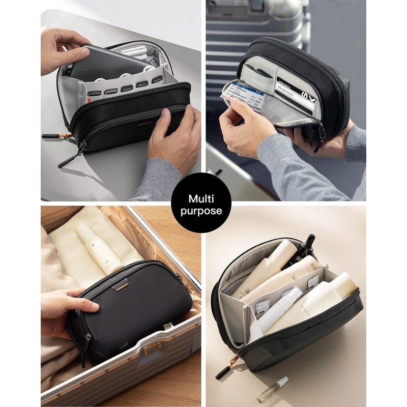 Inateck Electronics Organizer, Splashproof Travel Cable Organizer, Travel Organizer Tech