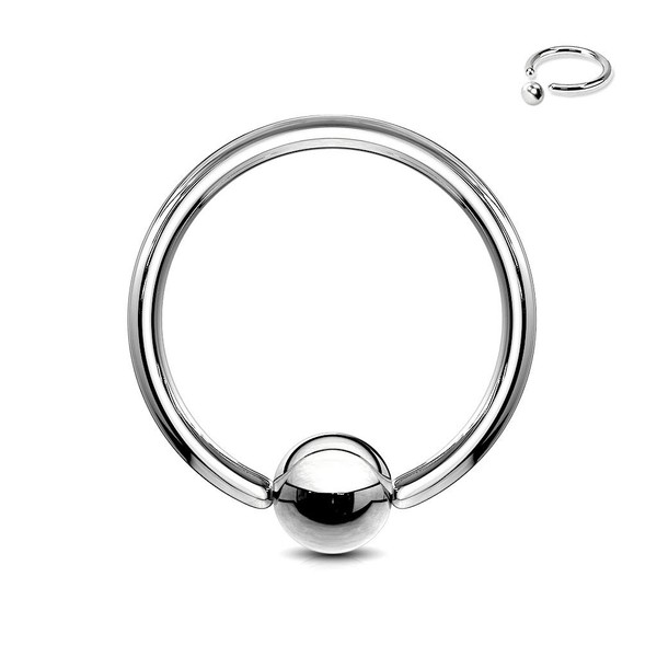 Ball Closure Ring 0.8-1.6 mm 316L Surgical Steel Piercing BCR