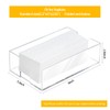 Acrylic Napkin Holder, Clear Modern Design, Countertop Napkins Dispenser, Flat