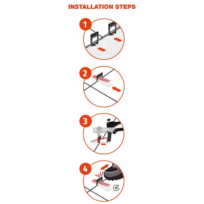 XPro tile leveling system clips 1mm 1/32" 500pc