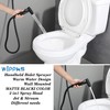 Black Handheld Bidet Sprayer for Toilet Warm Water, WiPPhs Stainless
