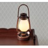 Minimum World Dollhouse Oil Lantern Lamp Battery Operated Bronze Miniature
